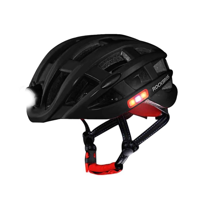 Helma AERIUM ROCKBROS Ultralight s LED svítilnou černá Helma AERIUM ROCKBROS Ultralight s LED svítilnou černá