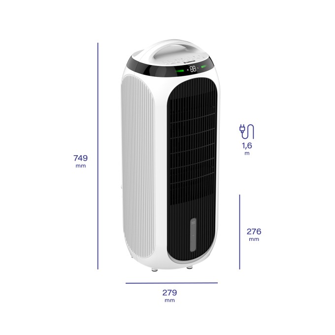 Ochlazovač vzduchu, čistička vzduchu, zvlhčovač a ventilátor AERIUM TotalCare 4in1 H13WIFI Ochlazovač vzduchu, čistička vzduchu, zvlhčovač a ventilátor AERIUM TotalCare 4in1 H13WIFI